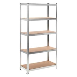 Metal Racking Shelf Storage180X100X40CM Shelving 70.86in Hx39.37 Wx15.74 D Storage Shelves 5 Tier Garage Shelving Utility Rack Shelf Unit For Warehouse,Kitchen,