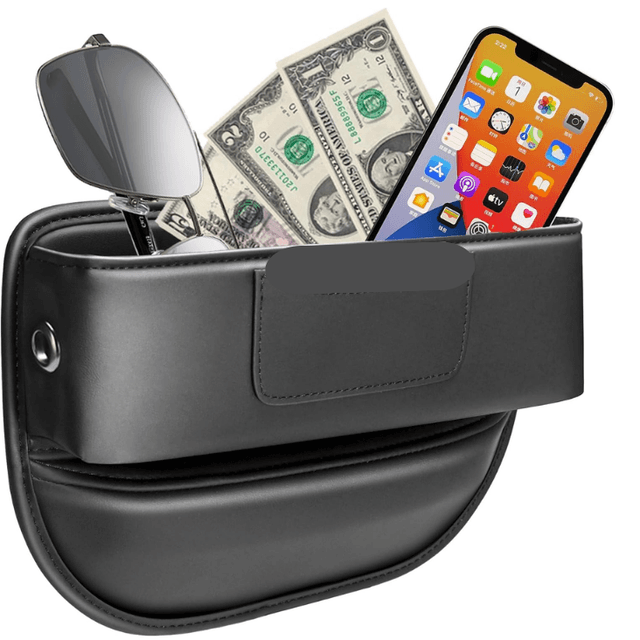 Supplier photo of Car Seat Gap Filler Organizer Car Console Leather Storage Box Men Car Interior Accessories,Car Front Seat Storage For Holding Sunglasses Phone Ticket Card,SUV T
