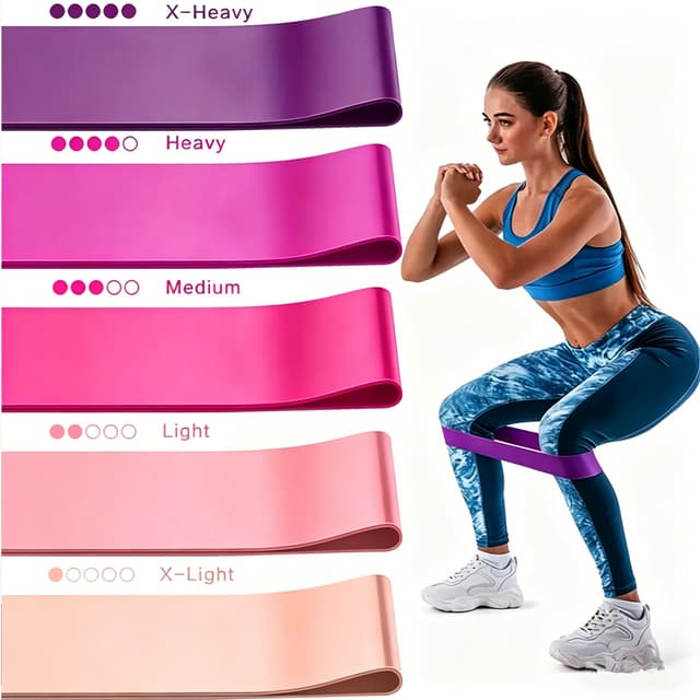 Supplier photo of Workout Resistance Bands Loop Set CrossFit Fitness Yoga Booty Leg Exercise Band