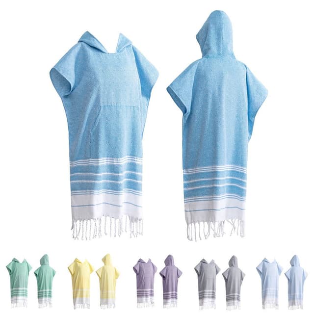 Supplier photo of Diamond Lattice Travel Hooded Short Sleeve Beach Cloak